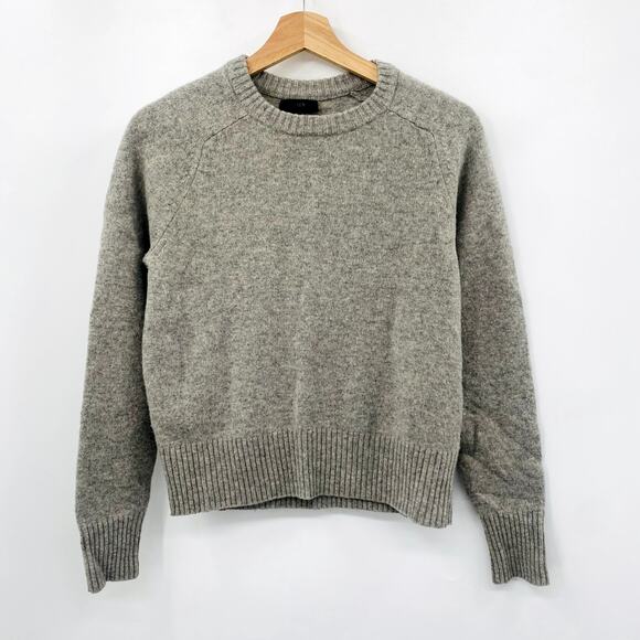 J. Crew Gray Wool Crewneck Sweater - Picture 1 of 5